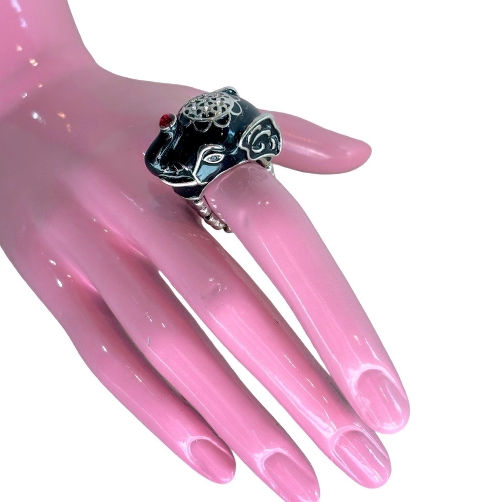 Black Elephant Ring‎ with Stretch Comfort Band